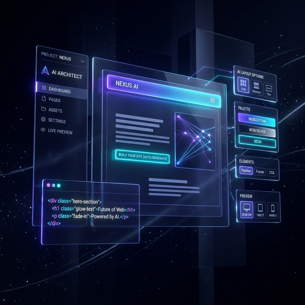 AI Website Builder Interface